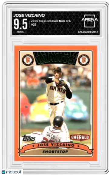 2008 Topps Emerald Nuts Jose Vizcaino #22 Arena Club 9.5