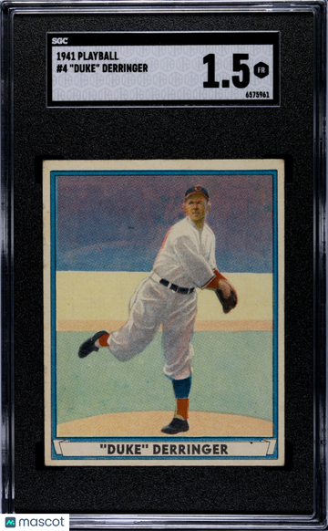 1941 Playball Duke Derringer #4 SGC 1.5