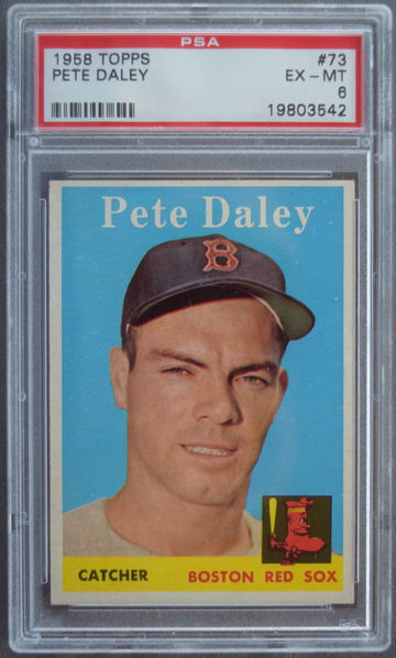 1958 Topps 73/Pete Daley Buy 4 Save 15%, Buy 8 Save 20%!