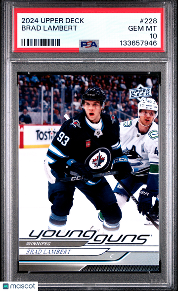 2024 Upper Deck Brad Lambert #228 PSA 10