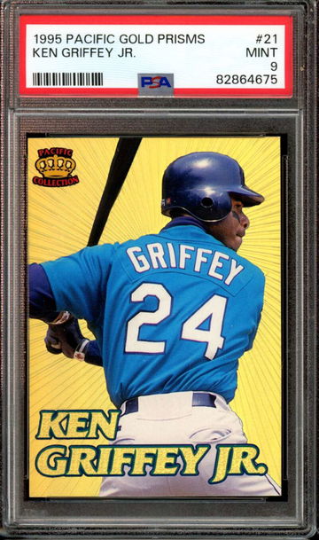 1995 Pacific Gold Prisms #21 Ken Griffey Jr. (insert 1:12) Mariners PSA 9 MINT
