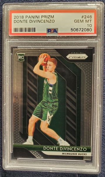 2018-19 Panini Prizm Donte Divincenzo Rookie RC #246 Gem Mint 10 PSA 