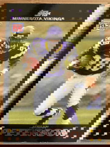 🔥2007 Topps Adrian Peterson Minnesota Vikings #301 RC Future HOF