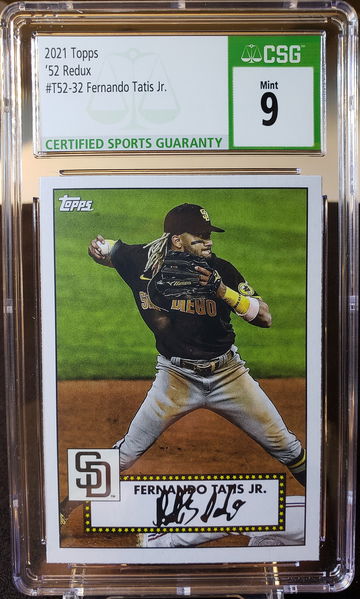 2021 Topps Redux Fernando Tatis Jr #T52-32 CSG Mint 9 San Diego Padres