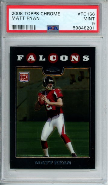 MATT RYAN 2008 Topps Chrome ROOKIE #TC166 PSA 9 MINT Atlanta Falcons RC