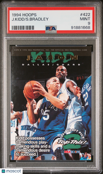 1994 Hoops S. Bradley J. Kidd #422 PSA 9