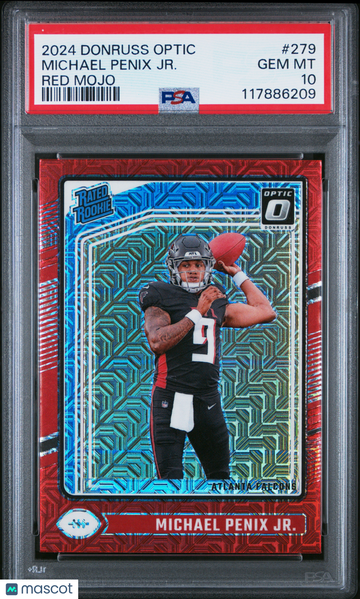 2024 Panini Donruss Optic Michael Penix JR. #279 Red Mojo PSA 10