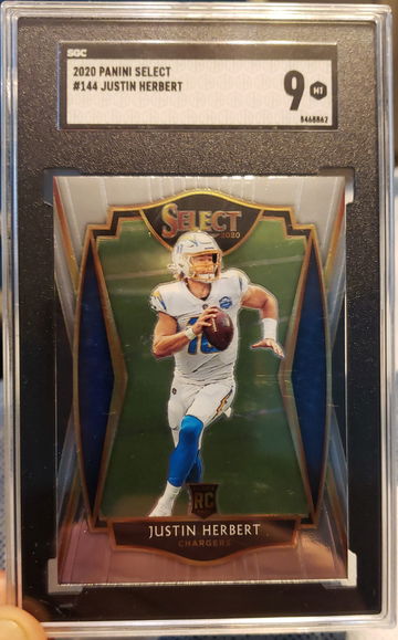 Justin Herbert RC 2020 Select #144 Premier SGC 9