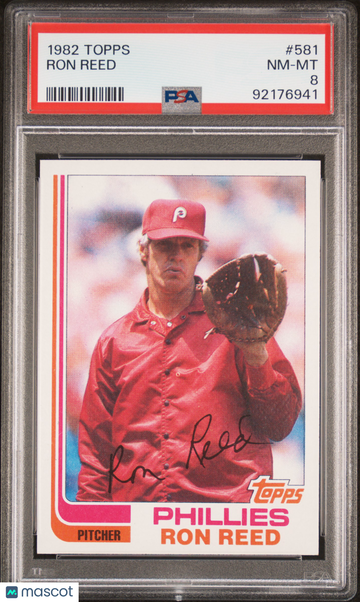 1982 Topps Ron Reed #581 PSA 8