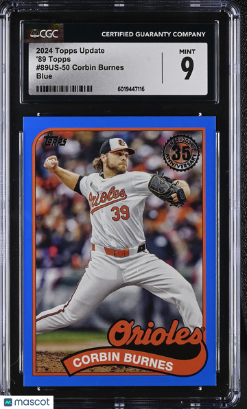 2024 Topps Update Corbin Burnes #89US-50 Blue '89 Topps CGC 9