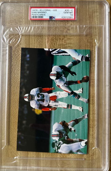 1979-83 Coral-Lee Postcards Dan Marino Rookie Card #20C PSA 10 Gem Mint *pop 1
