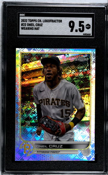 2022 Topps Chrome Logofractor Edition Oneil Cruz #22 SP SGC 9.5 Image Variation