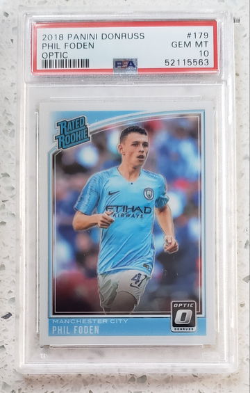 2018 Donruss Optic Phil Foden Rookie RC PSA 10