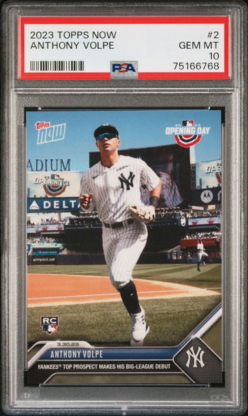 2023 Topps Now #2 Anthony Volpe PSA GEM MINT 10