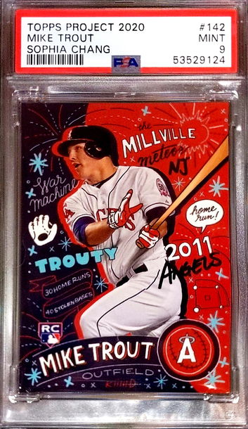 2020 Project 2020 Trout/Sophia Chang #142 PSA 9