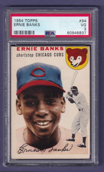 1954 Topps #94 Ernie Banks PSA 3