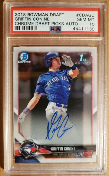 GRIFFIN CONINE 2018 Bowman Chrome Auto PSA 10