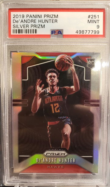 2019 Panini Prizm #251 DeAndre Hunter Silver Prizm PSA 9