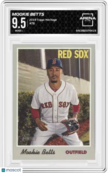 2019 Topps Heritage Mookie Betts #78 Arena Club 9.5