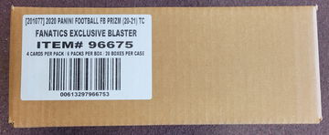CASE - 2020 Panini Prizm Football Fanatics Exclusive Blaster 20 Box Case Sealed w/ Orange Ice 