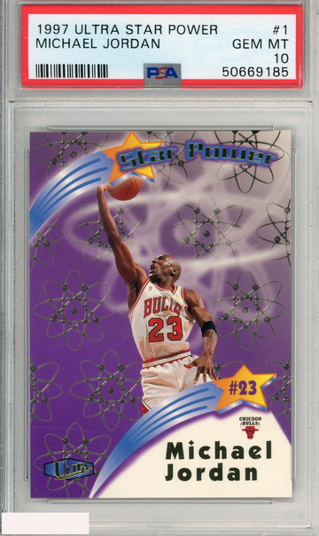 1997 ULTRA STAR POWER MICHAEL JORDAN #1 PSA 10 GEM MT