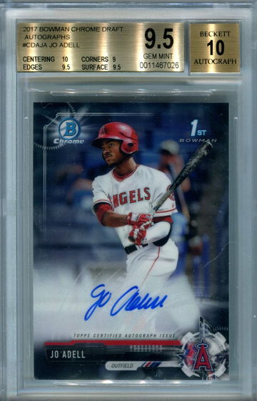 2017 Bowman Chrome Jo Adell BGS 9.5 auto 10
