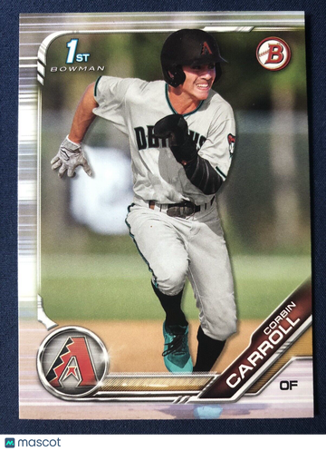 CORBIN CARROLL 2019 Bowman Draft 1st Bowman #BD-125 Arizona Diamondbacks
