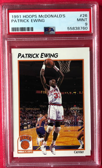 1991 Hoops McDonald"s #26 Patrick Ewing PSA 9