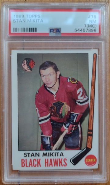 1969 Topps Stan Mikita PSA 7 (MC)