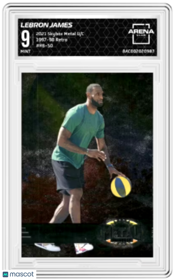 2021 Skybox Metal Universe Champions LeBron James #RB-50 1997-98 Retro Arena Club 9