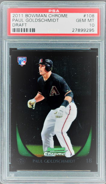 2011 Bowman Chrome Draft #108 Paul Goldschmidt PSA 10 