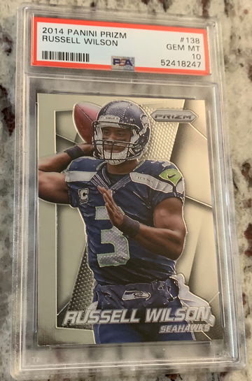 2014 panini prizm Russell Wilson psa 10 #138
