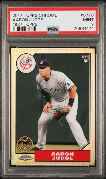 2017 Topps Chrome '87 Topps Aaron Judge #87T8 PSA 9