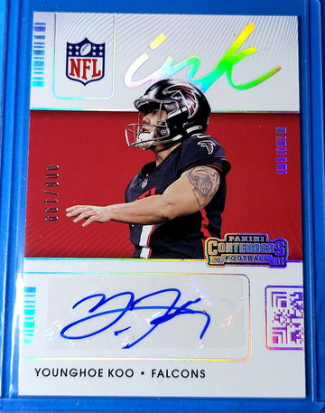 2021 Panini Contenders Football Younghoe Koo # 006/199!