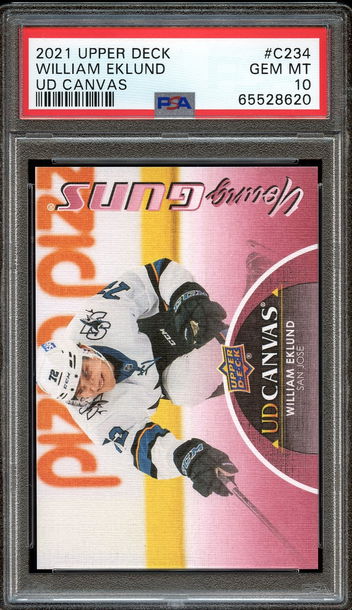2021 Upper Deck Canvas #C234 Young Guns William Eklund PSA 10
