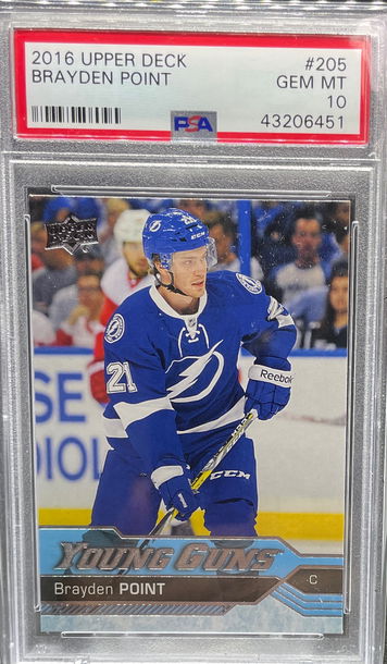 2016 Upper Deck Brayden Point Young Guns PSA 10