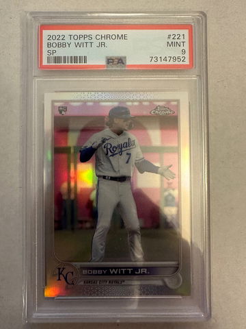 2022 Topps Chrome Bobby Witt Jr. SP PSA 9