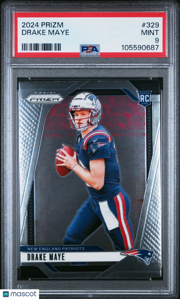 2024 Panini Prizm Drake Maye #329 PSA 9
