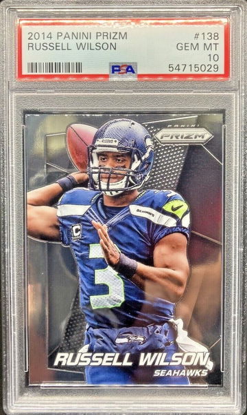 2014 Panini Prizm #138 Russell Wilson *PSA 10 GEM MINT* Seahawks Super Bowl Champ