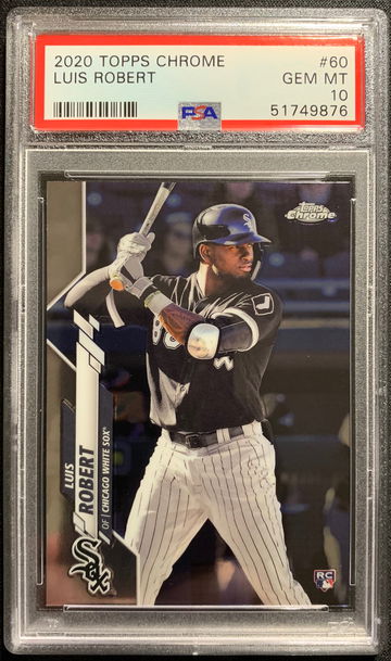 2020 Topps Chrome Luis Robert #60 PSA 10