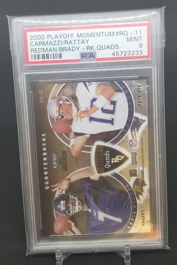 Tom Brady 2000 playoff momentum quads psa 9
