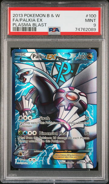 2013 Pokemon Black and White Plasma Blast Palkia Ex #100 PSA 9