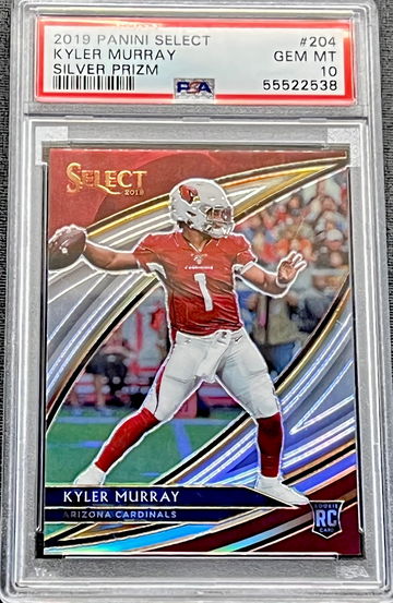 2019 Kyler Murray Panini Select Silver Prizm #204 PSA 10 GEM MINT Rookie Card RC Arizona Cardinals