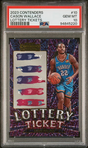 2023 Panini Contenders Lottery Ticket Cason Wallace #10 PSA 10