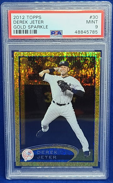 2012 Topps Derek Jeter Gold Sparkle #30 PSA 9
