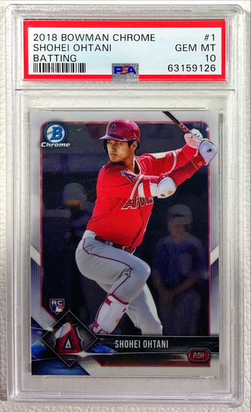 2018 Bowman Chrome Shohei Ohtani Batting PSA 10
