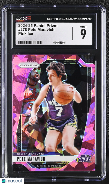 2024-25 Panini Prizm Pete Maravich #278 Pink Ice CGC 9