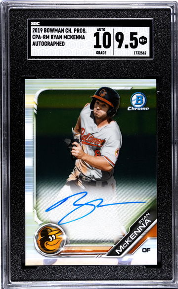 2019 Bowman Chrome #CPA-RM Ryan McKenna SGC 9.5