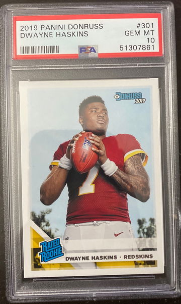 2019 donruss dwayne haskins psa 10