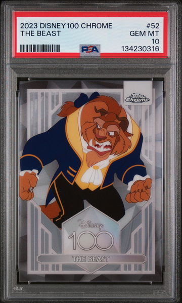 2023 Topps Chrome Disney100 the Beast #52 PSA 10
